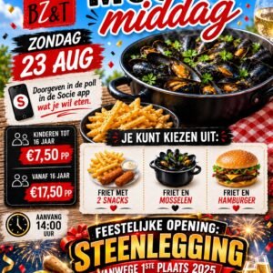 Deelname Mossel-middag kinderen tot 16 jaar
